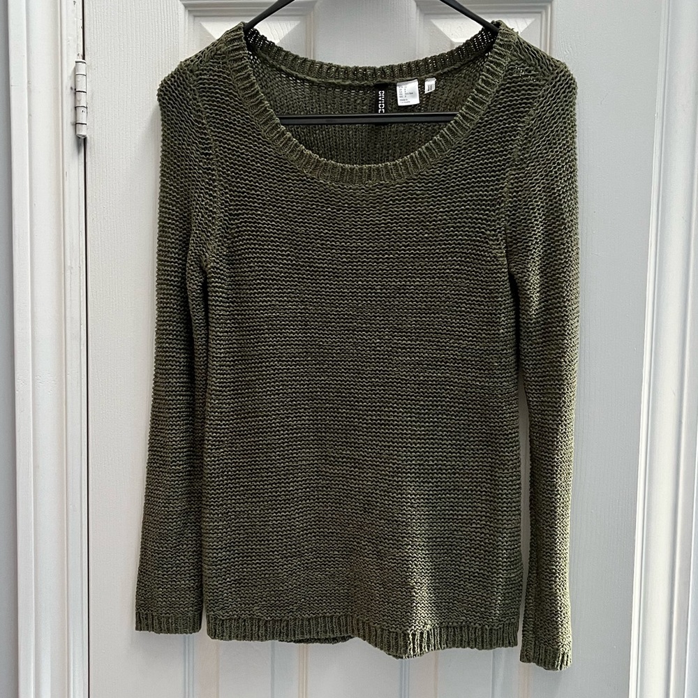 Olive Green Crewneck Sweater